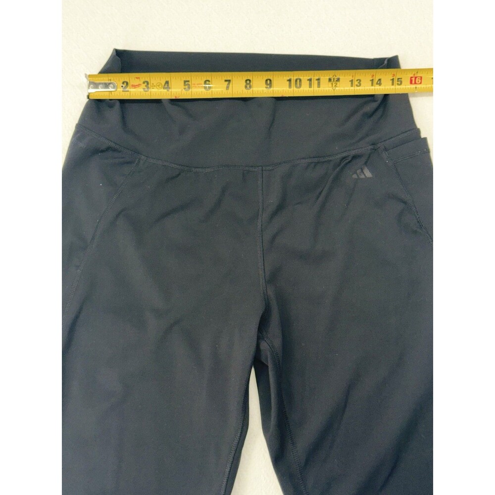 Adidas Womens Leggings 2XLT Black High Rise Tight Fit Athletic Tall - Picture 5 of 7